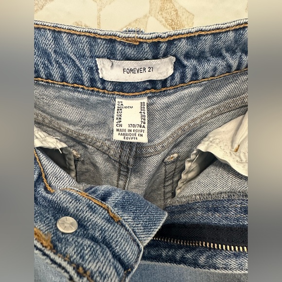 Forever 21 Wide Leg Jeans distressed Size 30 - Picture 3 of 5